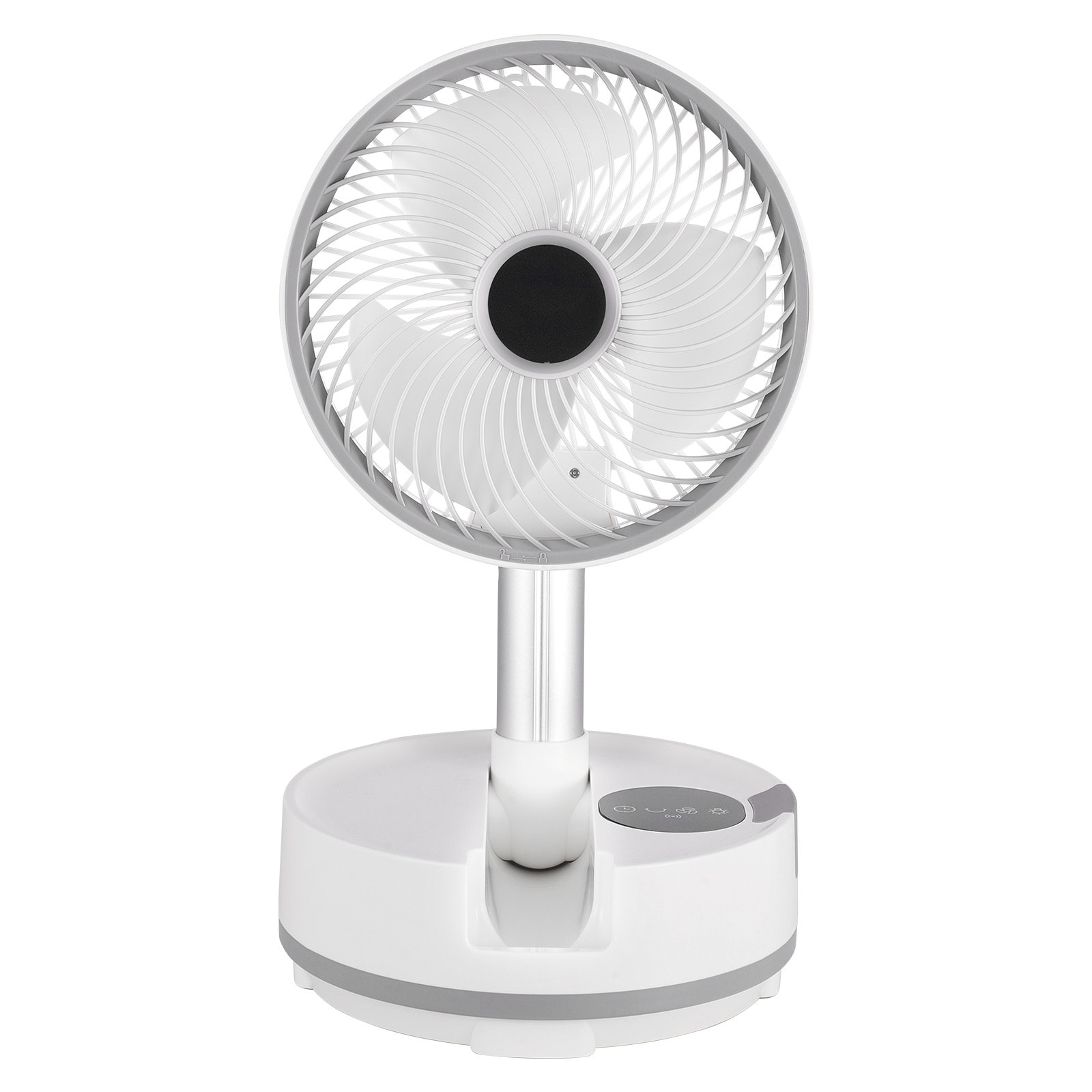 8 Inch Foldable Rechargeable Oscillating Fan 3 In 1 Remote 8 Speeds_voghion.com